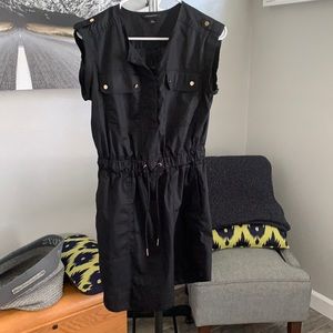 Black banana republic utility dress